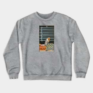 Nine of swords tarot card Crewneck Sweatshirt